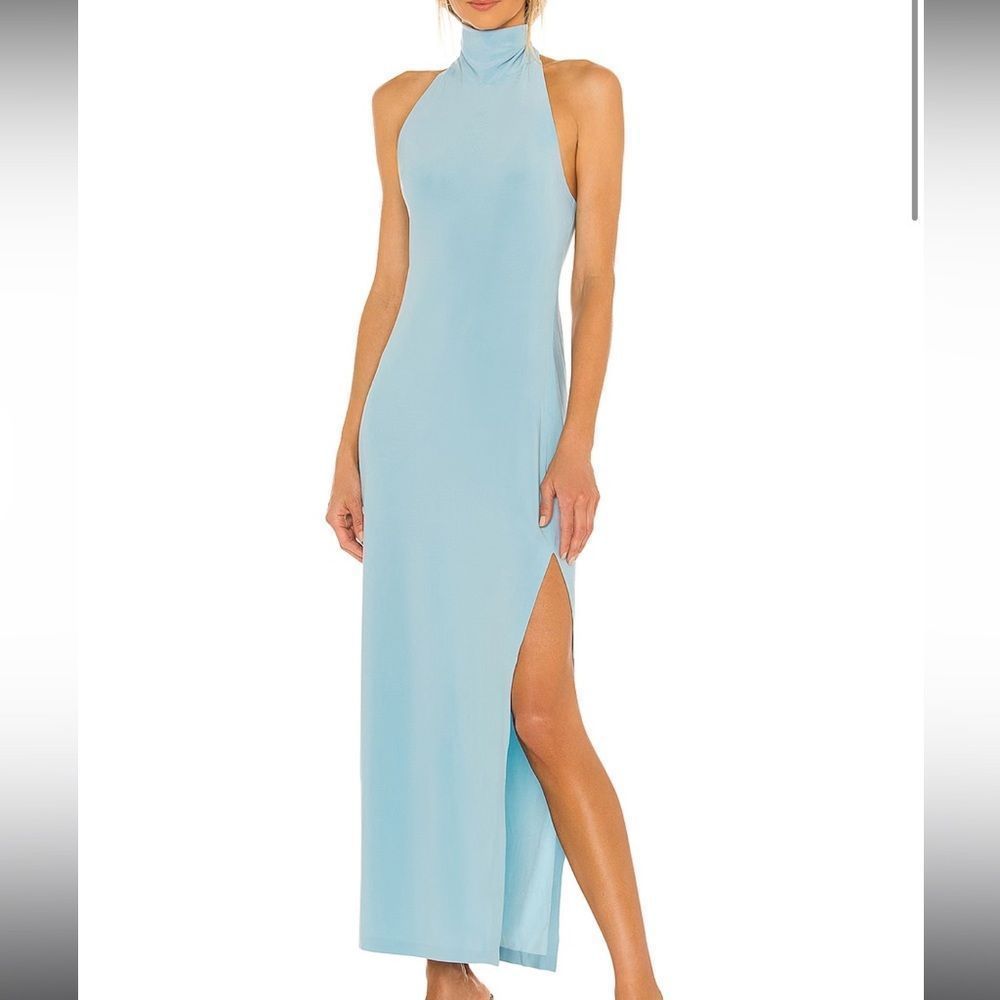 Norma Kamali Halter Turtle Gown S